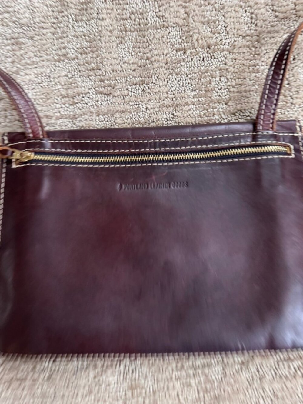 PORTLAND LEATHER GOODS Brown Envelope Convertible Crossbody Shoulder Bag - Picture 4 of 8
